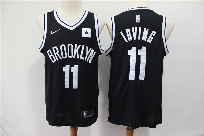 Men Brooklyn Nets #11 Irving Black Nike Game NBA Jerseys->brooklyn nets->NBA Jersey